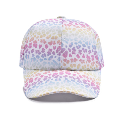 Kids Girl's Tie Dyed Print Baseball Cap Cotton Hat For Trips