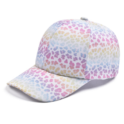 Kids Girl's Tie Dyed Print Baseball Cap Cotton Hat For Trips
