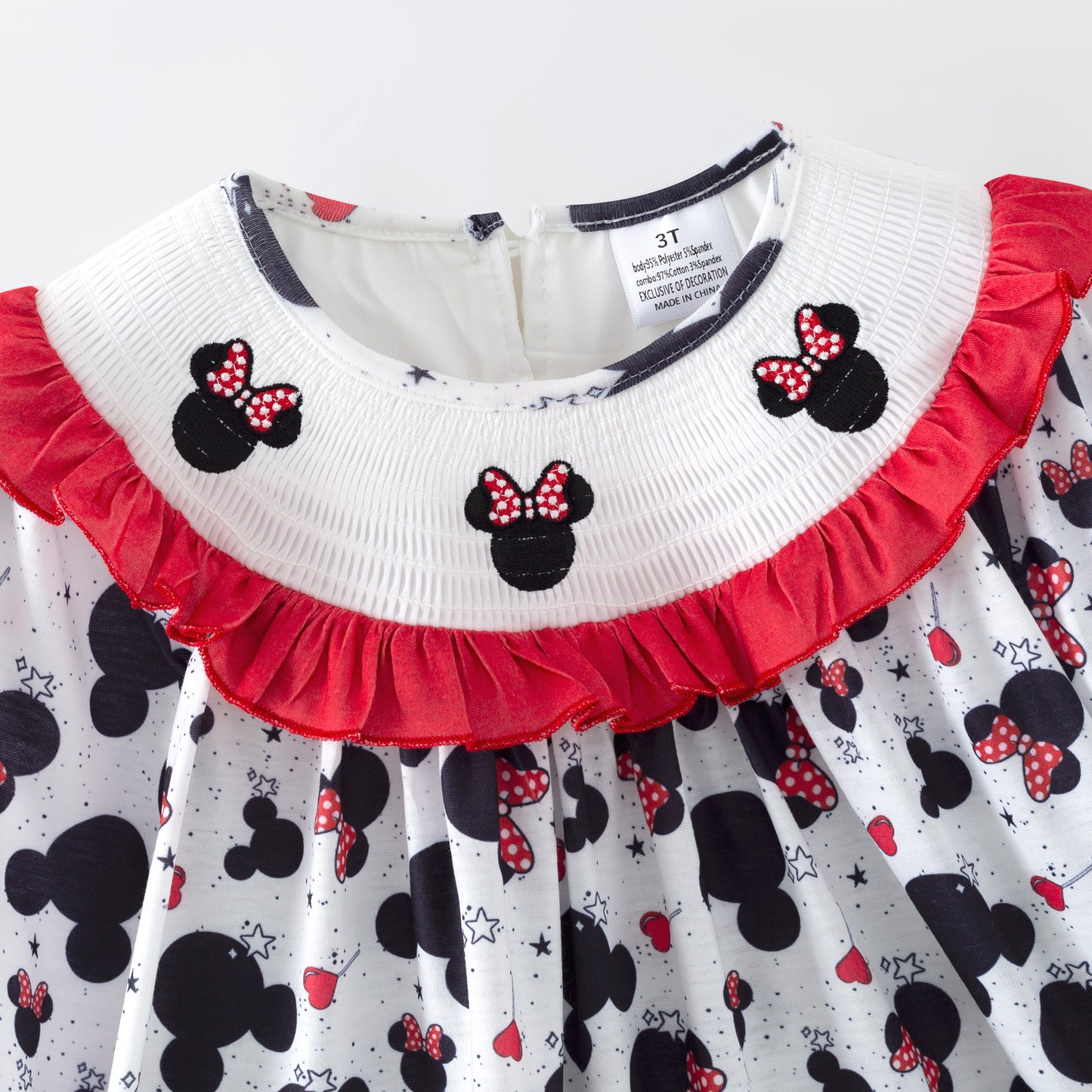 Girls Valentine's Day Spring Cartoon Custom Name Smock Embroidery Collection