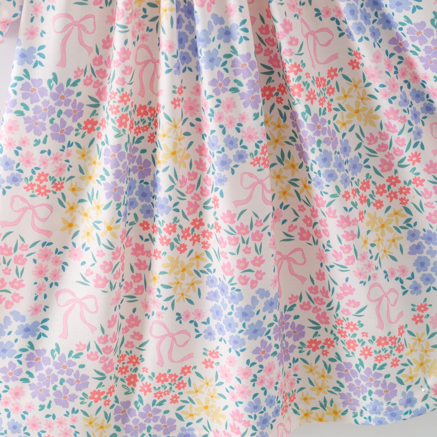 Spring Summer Floral Custom Name Smocked Embroidered Collection