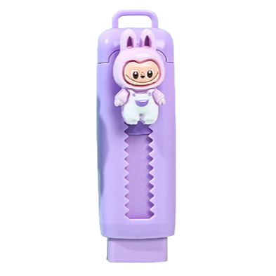 Labubu Slide Eraser for Students 4 Colors Available Drawing & Exam Stationery
