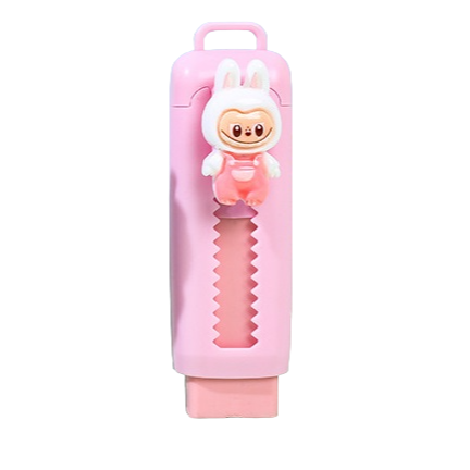 Labubu Slide Eraser for Students 4 Colors Available Drawing & Exam Stationery
