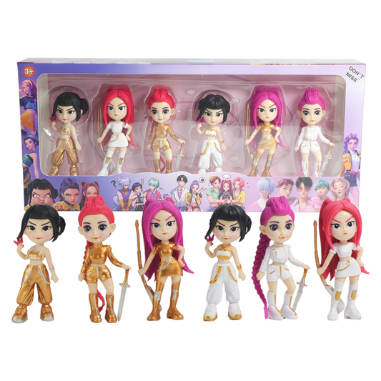 K-Pop Demon Hunters Figures Stage Costume 6 Styles Collectible Action Figure Mini Toy Ornaments