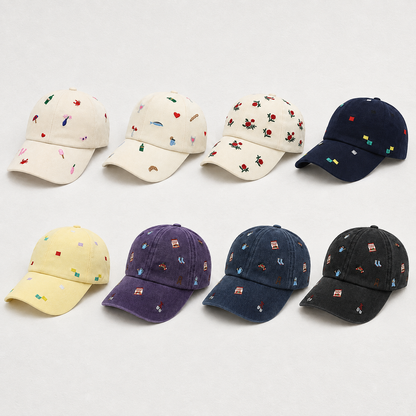 Embroidered Baseball Cap – Adjustable Hat for Older Kids & Adults