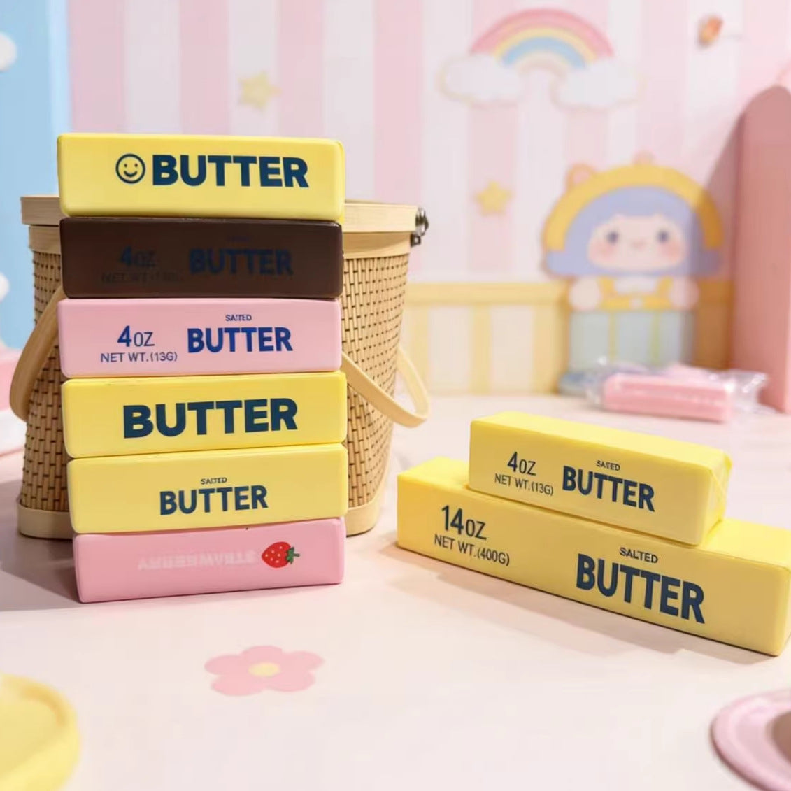 Realistic Butter Stick Squishy Slow Rising Stress Relief Sensory Fidget Toy