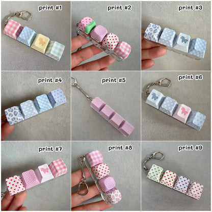 Mini Keyboard Bag Charm Keychain Aesthetic Key Cap Accessory – Gift Shop Wholesale
