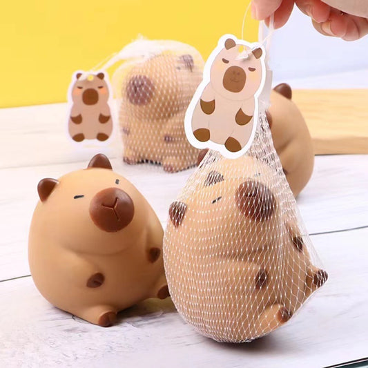 Capybara Mesh Squishy Toy – Squeeze Stress Relief Fidget Toy