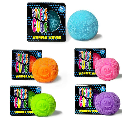 Stress Cube Fuzz Ball Wonder Wave Squishy Toy