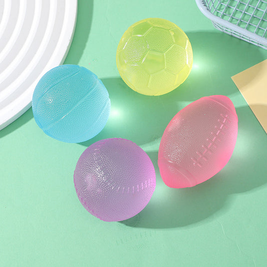 Semi-Transparent Squishy Stress Ball – Slow Rising Squeeze Toy for Anxiety Relief
