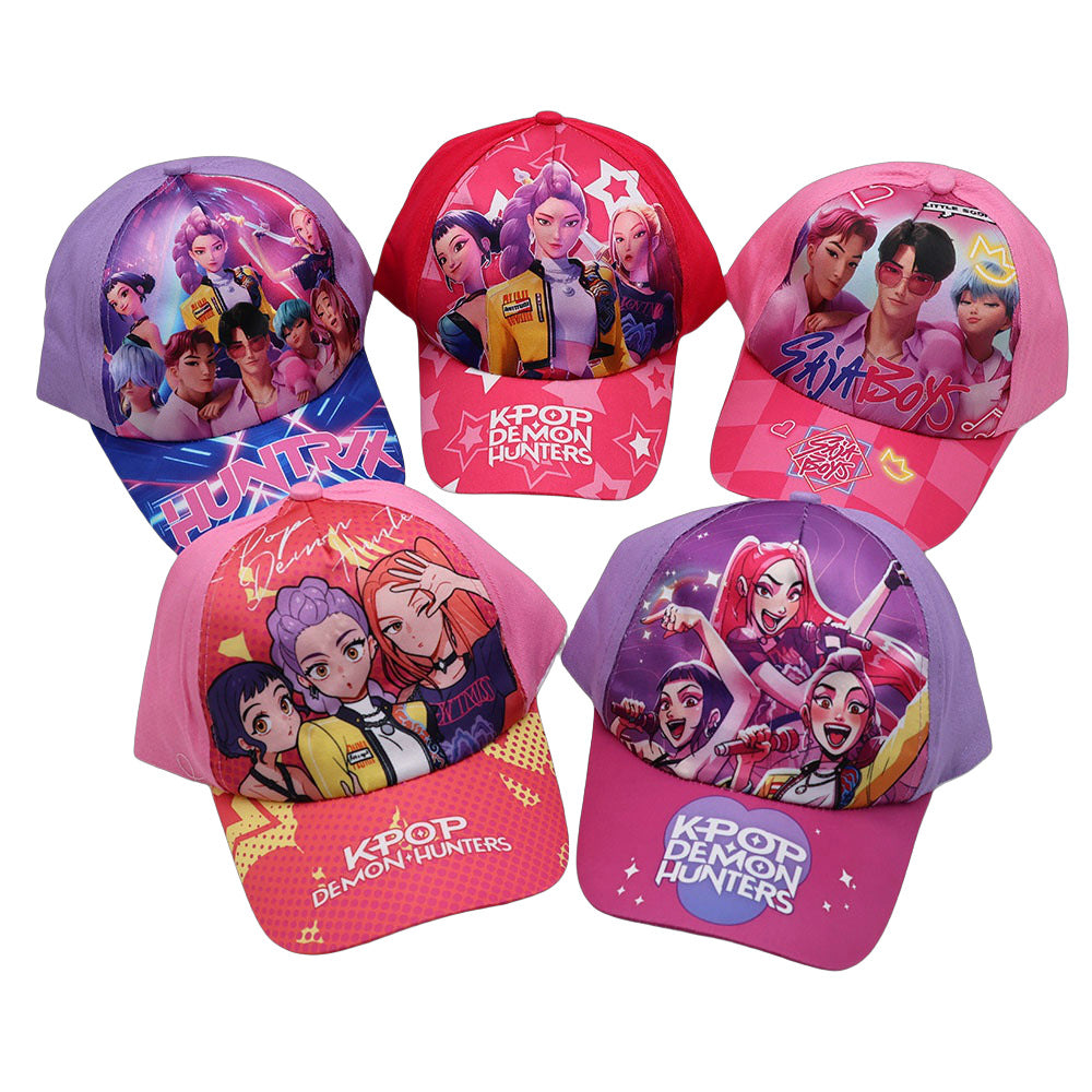 K-POP Demon Hunters Digital Print Kids Baseball Cap Cartoon Anime Duckbill Hat for Boys & Girls
