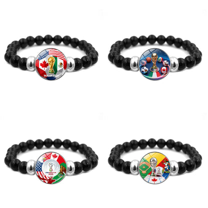 2026 FIFA World Cup Beaded Bracelet Jewelry Trendy Fan Accessory