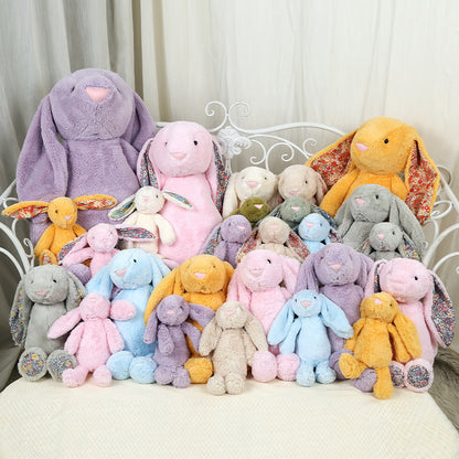 Soft Plush Bunny Rabbit Toy Classic Floppy Ears Stuffed Animal, Cuddly Gift for All Ages