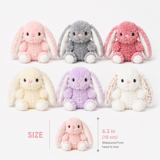 Soft Plush Bunny – Cute Sitting Rabbit Stuffed Animal Gift for Kids & Boutique Stores