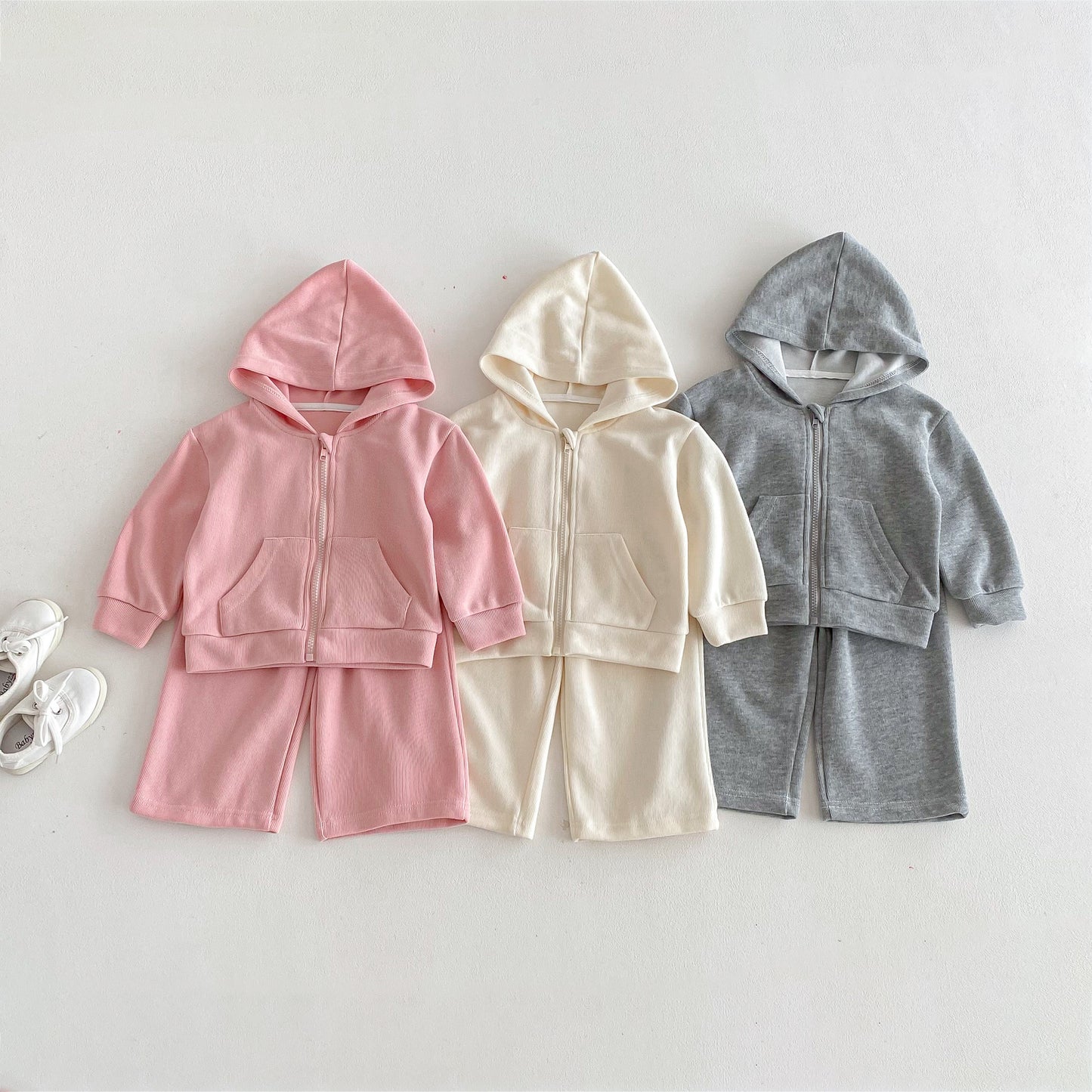 Personalized Kids’ Embroidered Hoodie & Jogger Set – Custom Name Toddler Tracksuit