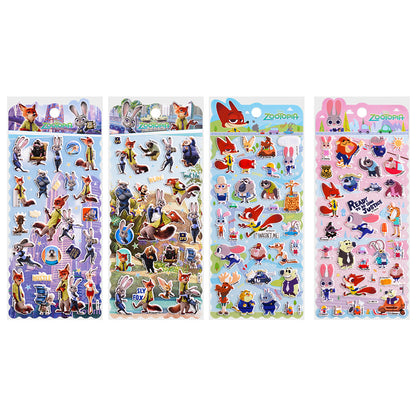 Nick Judy 3D Puffy Stickers Kids Cartoon Layered DIY Anime Movie Merchandise Stickers