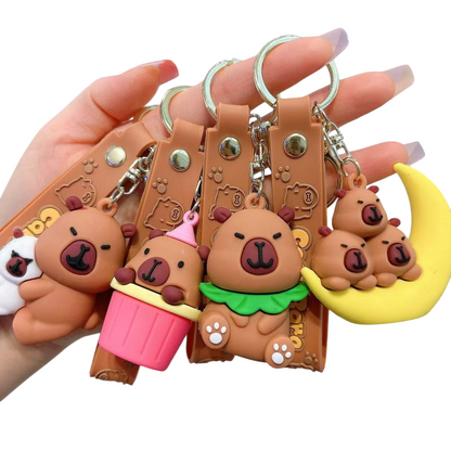 Cute Capybara Keychains – Kawaii Animal Bag Charms & Novelty Gifts