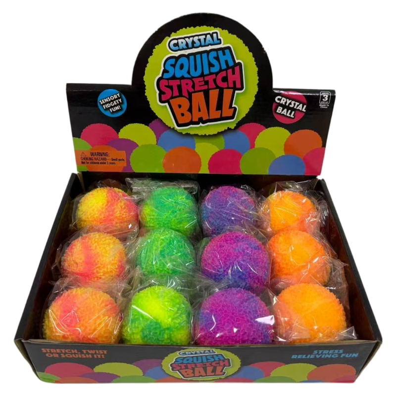 Crystal Squish Stretch Ball Stress Relief Toy Set