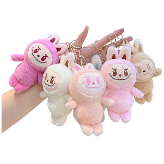 Labubu Plush Keychain – Cute Stuffed Doll Bag Charm & Universal Key Ring Accessory