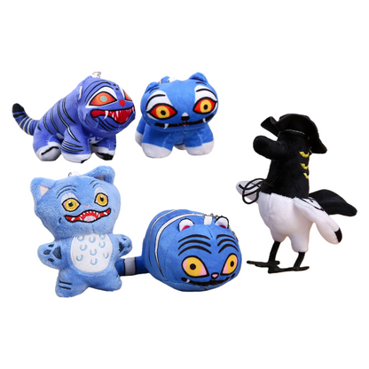 K-Pop Demon Hunters Tiger & Bird Plush Keychain Backpack Charm Stuffed Toy Accessory