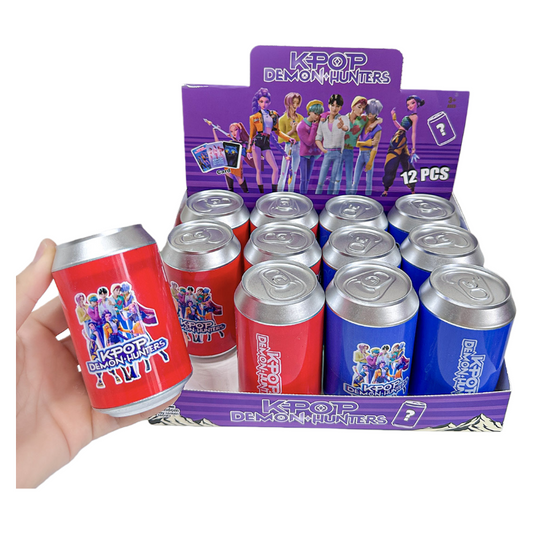 K-POP Demon Hunters Blind Box Keychain Figures – Trendy Can-Shaped Collectible Toys for Bags and Cars