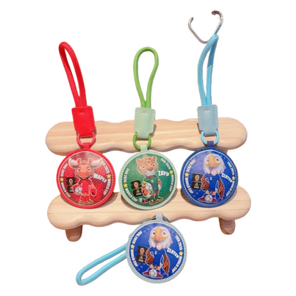 2026 World Cup Mascot Leather Keychain | Fan Accessories Bag Charm for USA–Canada–Mexico