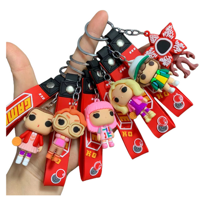 Stranger Things Inspired Monster Plant Silicone Key Chain Figure Bag & Car Key Accessory
