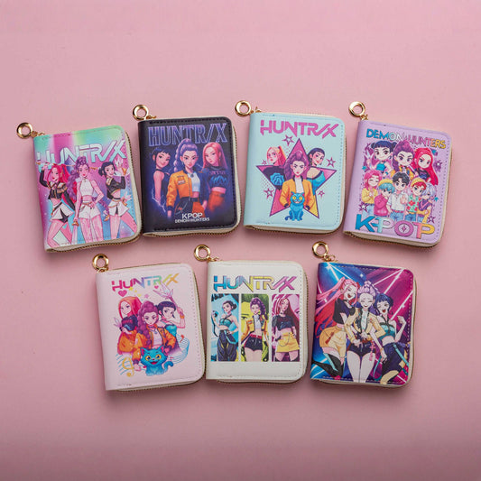 K-pop Demon Hunter Cartoon Print Mini Wallet Coin Purse Card Holder