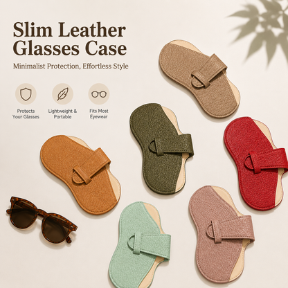 Sunglasses Case Glasses Storage Bag Eyewear Organizer Bag Premium Leather Pouch