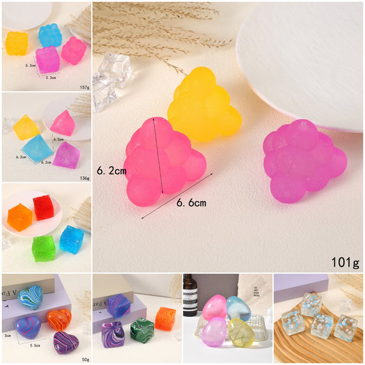 Nice Cube Heart Squishy Sensory Stress Relief Squeeze Fidget Toy