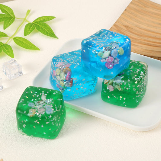 Underwater World Ice Cube Squishy Slow Rising Stress Relief Fidget Toy