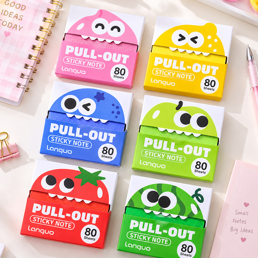 Transparent Glitter Sticky Notes – Shimmer Clear Memo Pads, Aesthetic Stationery for School, Office & Study