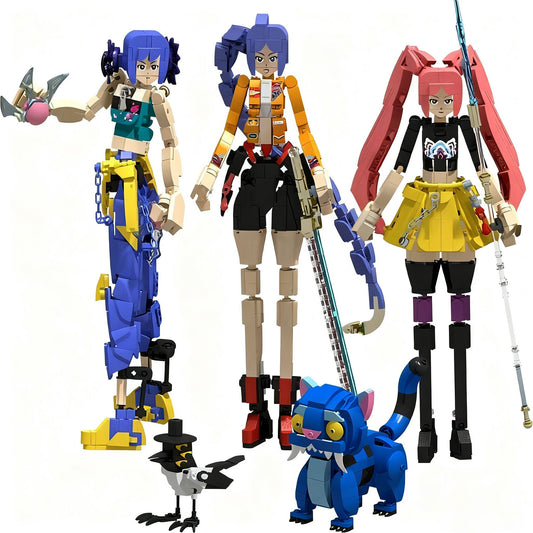 KPop Demon Hunters Building Block Figures Collectible Model Toys Blind Box
