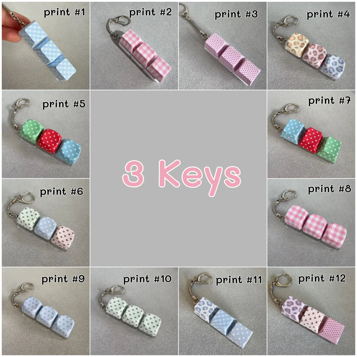 Mini Keyboard Bag Charm Keychain Aesthetic Key Cap Accessory – Gift Shop Wholesale