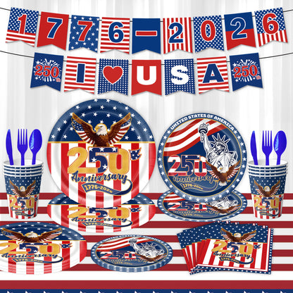4th Of July Party Supplies Themed Tableware and Decorations