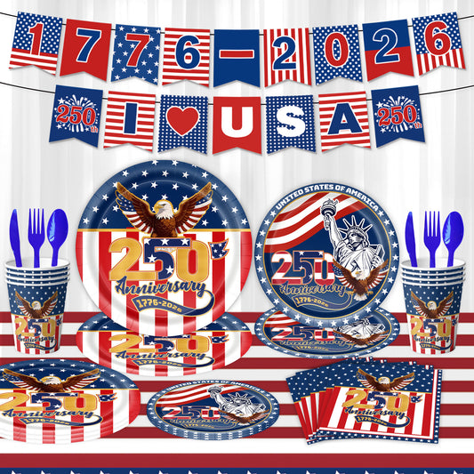 4th Of July Party Supplies Themed Tableware and Decorations