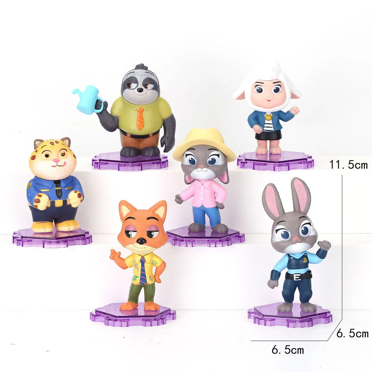 Zootopia Figures Judy Hopps Nick Wilde Cute Anime Collectible Ornaments