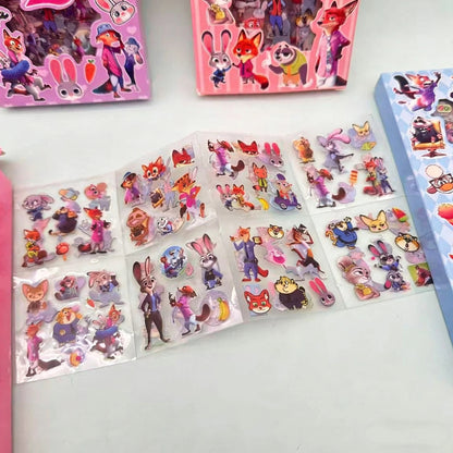 Zoo Nick Judy Cartoon Stickers Box Set Creative Kids Stickers Journals DIY Crafts