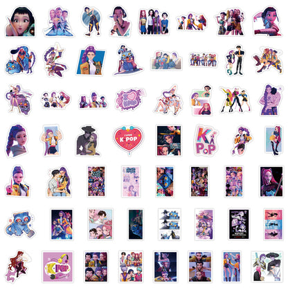 KPOP Demon Hunters Saja Boys Stickers Character Decals DIY Scrapbooking & Craft Supplies