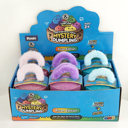 Mystery Dumpling Steamed Bun Plush Bun Blind Boxes – Everyday & Christmas, 12-Pack