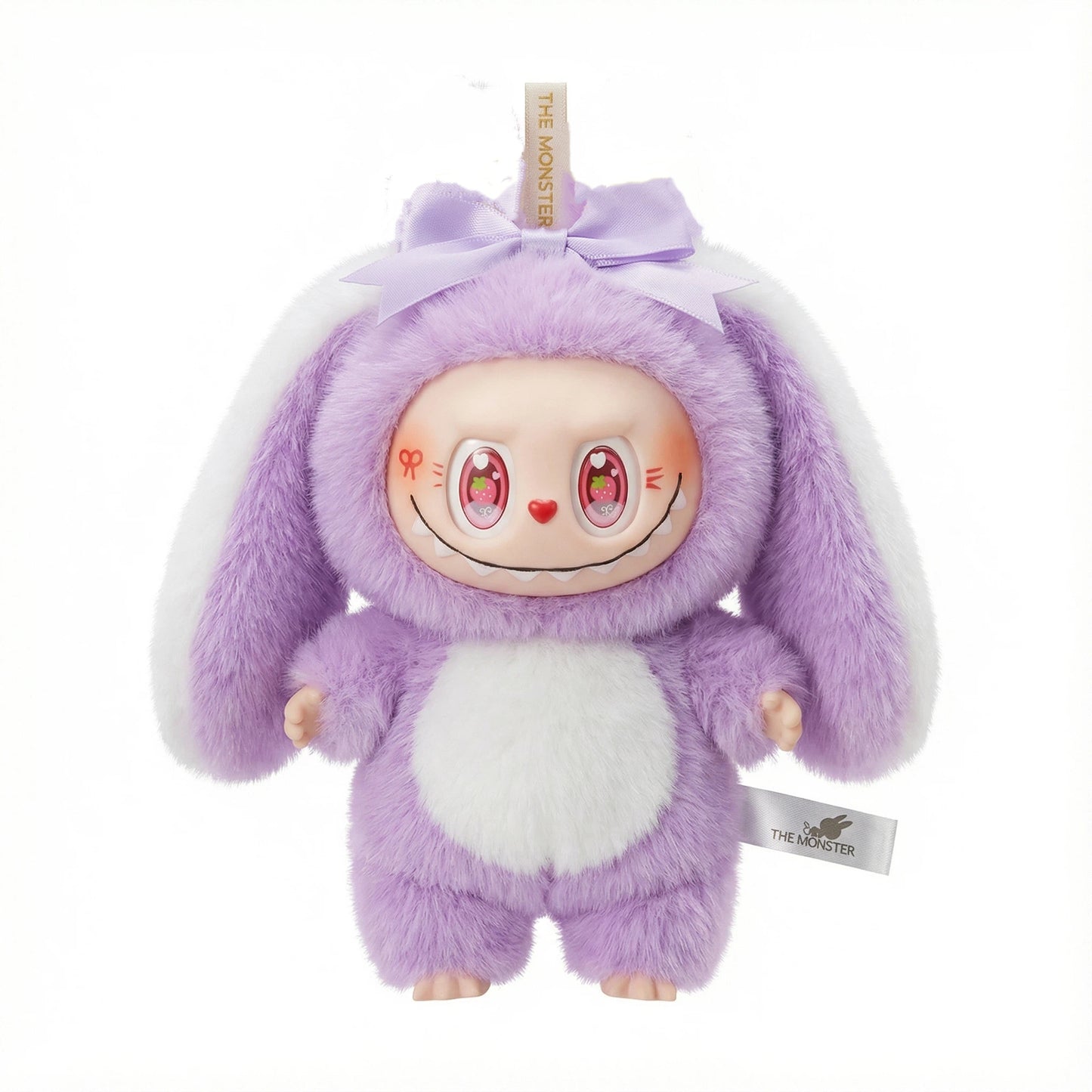 Easter Bunny Plush Key Chain Vinyl & Plush Rabbit Bag Charm, Collectible Doll Accessory