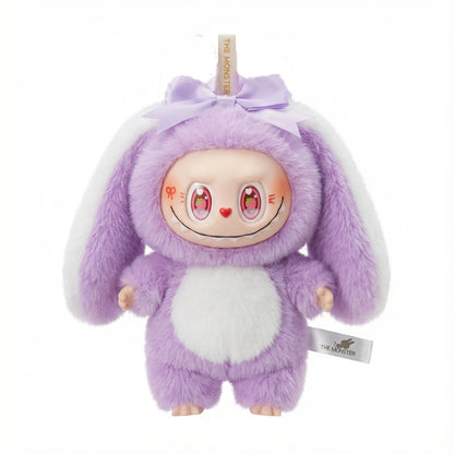 Easter Bunny Plush Key Chain Vinyl & Plush Rabbit Bag Charm, Collectible Doll Accessory