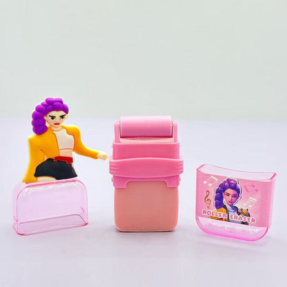 K-POP Demon Hunters Labubu Cartoon Rolling Eraser Students Stationery School & Office Supplies