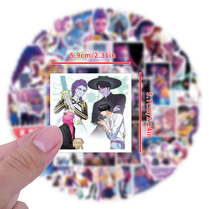 KPOP Demon Hunters Saja Boys Stickers Character Decals DIY Scrapbooking & Craft Supplies