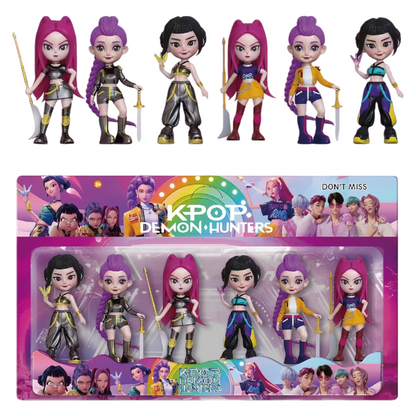 K-Pop Demon Hunters Figures Collectible Action Figure Mini Toy Ornaments Decoration