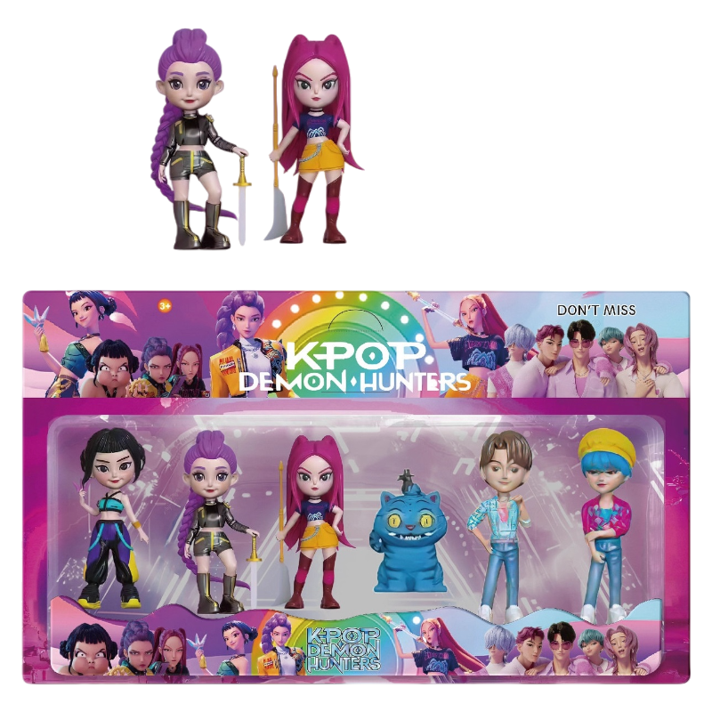 K-Pop Demon Hunters Figures Collectible Action Figure Mini Toy Ornaments Decoration