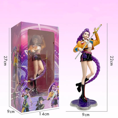 Demon Hunter Rumi Zoey Action Figure K-POP Inspired Desk Display Collectible (Blister Pack)