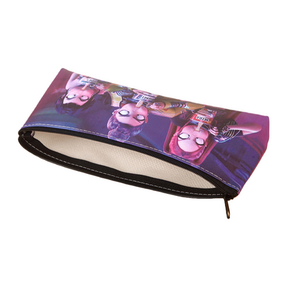 K-Pop Demon Hunters Printed Pencil Case, Large Capacity Single-Layer Stationery Bag for Students and Fans