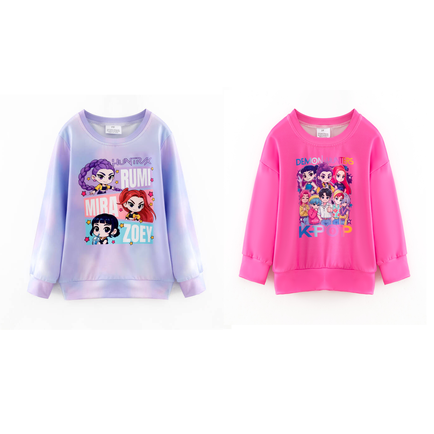 Girls Fall Kpop Demon Hunter Printed Sweatshirts