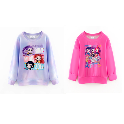 Girls Fall Kpop Demon Hunter Printed Sweatshirts