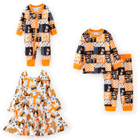 Kids Tennessee GAME DAY Print Pajamas Collection